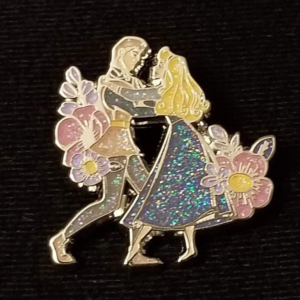 Disney Sleeping Beauty Pin CHASER Glitter Floral Mystery Loungefly Briar Rose LF